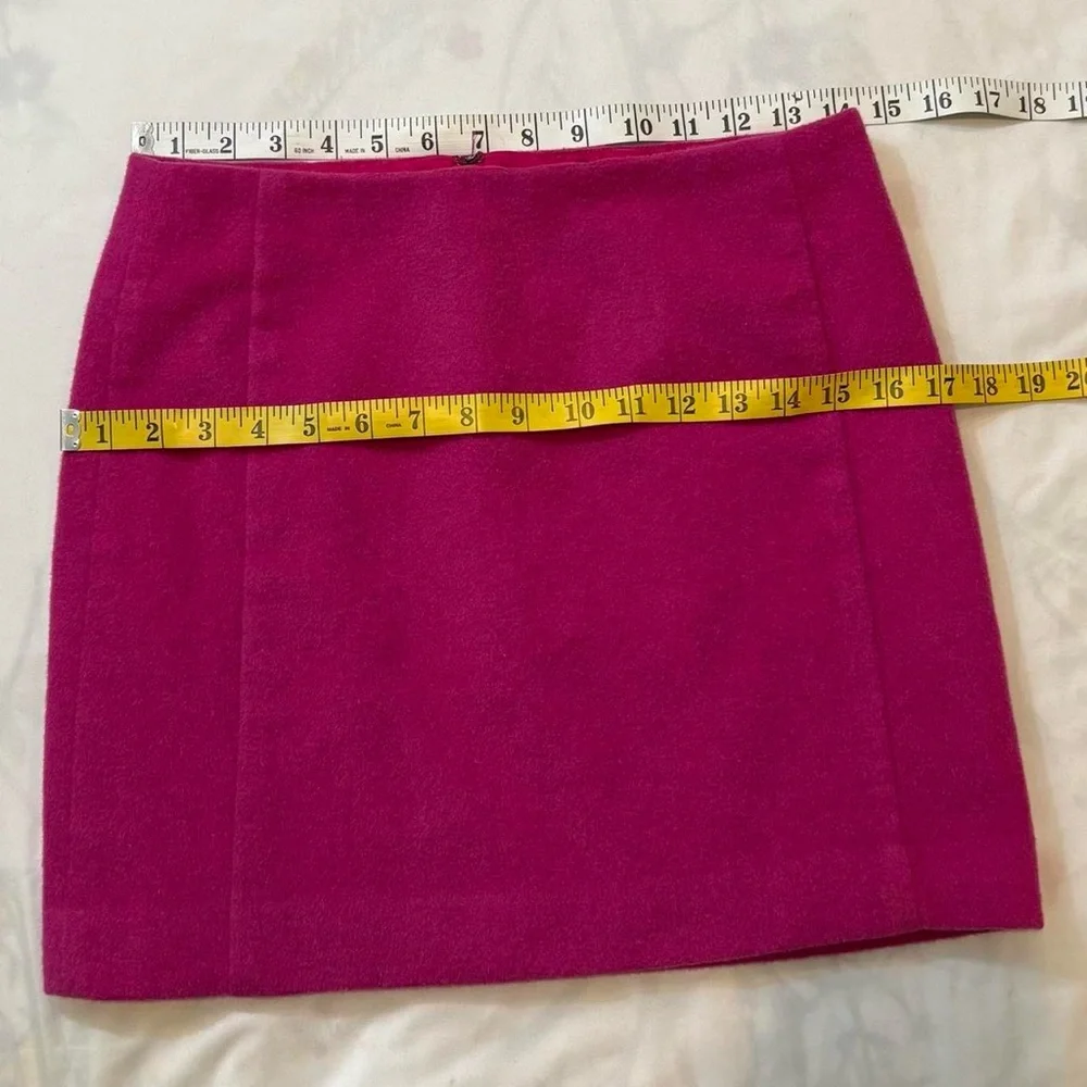 Bright‎ Pink Wool Mini Skirt Hip Hugger Y2K The Limited Size 2/S